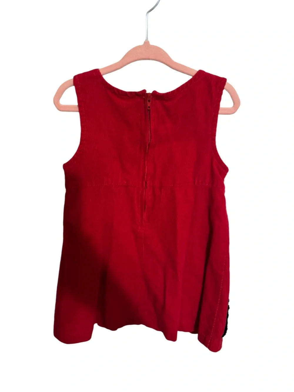 Bonnie Jean Red Corduroy Scottie Dog Dress Girls 2T Holiday Christmas